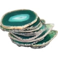 thumbnail image 5 of Green Agate Light Table Slices, June&Ann 10 Pcs Irregular Polished Agate Slab Cards Healing Crystals Geode Stones for Home Decoration & Jewelry Making, 5 of 5