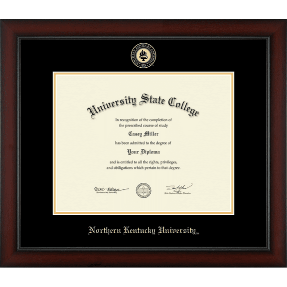 Northern Kentucky University Diploma Frame, Document Size 14" x 11"