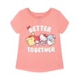 thumbnail image 2 of Hello Kitty Little Girls' 2-Piece T-Shirt and Bike Shorts Set Pink, 2 of 4