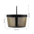 thumbnail image 2 of Filtro de café reutilizable GoldTone de malla tipo cesta para 4 tazas, 2 of 3