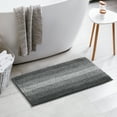 thumbnail image 5 of NOMADIC NOOK 2 Pcs Striped Bath Mat Absorb Non-Slip Bathroom Rugs for Bathroom Black 20" x 32", 5 of 6