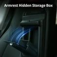thumbnail image 4 of For Tesla Model3/Y 2023 Accessories Magnetic Attraction Central Control Armrest Hidden Storage Box Organizer Case Card Container, 4 of 7