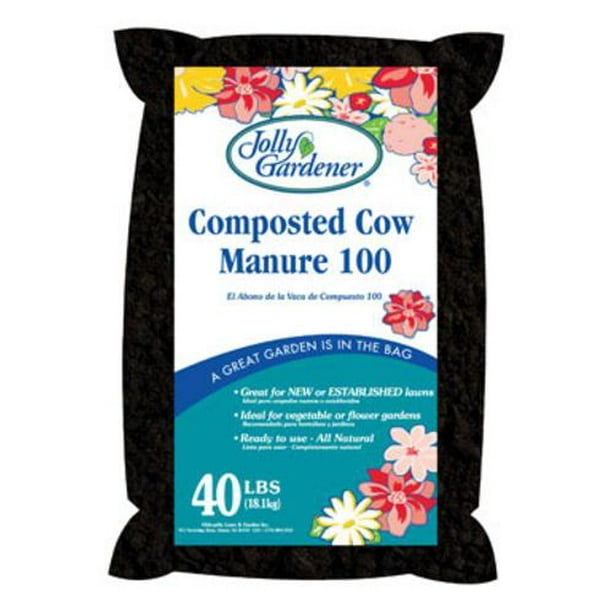 Jolly Gardener 50055026 Compost Cow Manure, 40 Lbs