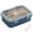Blue, variant on 304 Stainless Steel Lunch Box, 3-Compartment Bento Box for Adults, Leak-Proof Meal Prep Container