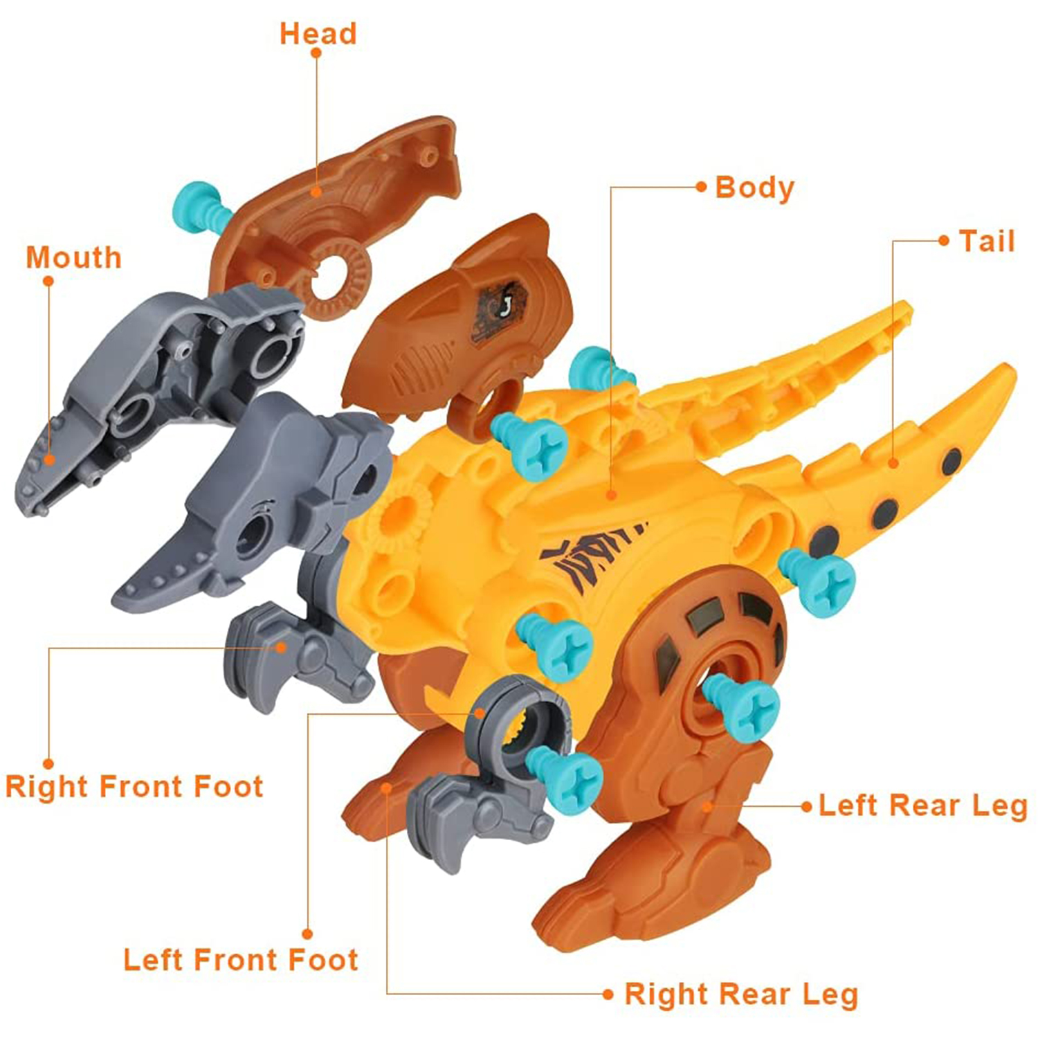 CIPACHO Take Apart Dinosaur Kids Toys, Kids DIY Play Kit with Electric Drill for 3-8 Years Old CIPACHO Take Apart Dinosaur Kids Toys, Kids DIY Play Kit with Electric Drill for 3-8 Years Old