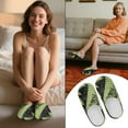 thumbnail image 5 of Uourmeti Art Design Women's Anti Skid Slippers Non Slip Rubber Sole Soft Plush Fuzzy Indoor Outdoor House Shoes Warm Cozy Comfy Comfortable Sole, 5 of 6