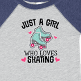 thumbnail image 4 of Inktastic Just a Girl Who Loves Skating Girls Baby Bodysuit, 4 of 5