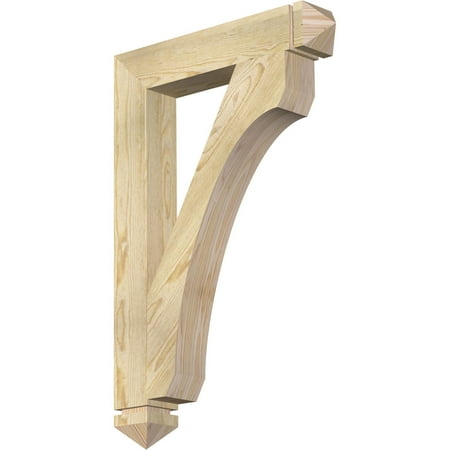 

Ekena Millwork 4 W x 24 D x 36 H Legacy Arts & Crafts Rough Sawn Bracket Douglas Fir
