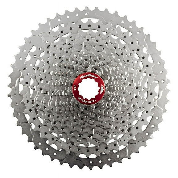 Sunrace CS-MZ80 12-Speed Wide Range Steel Mountain Cassette Silver 11-50T
