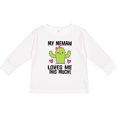 thumbnail image 3 of Inktastic My Memaw Loves Me Cactus Grandchild Girls Long Sleeve Toddler T-Shirt, 3 of 5