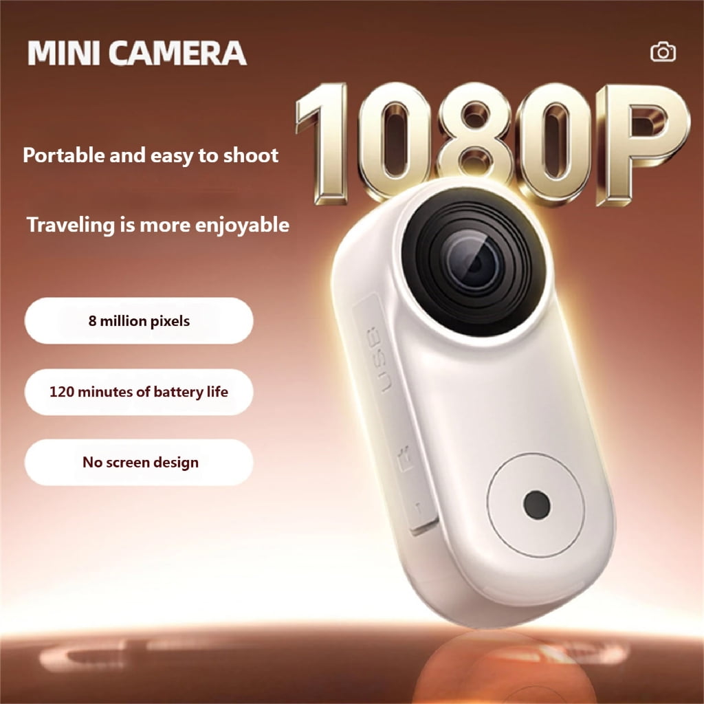 AOOOWER 1920x1080 Camera Portable Retro Camera Video Recorder Sports Mini Camera Pocket
