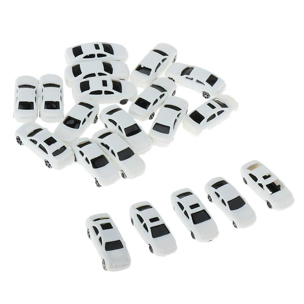 20pcs / pack 1: 200 Modelo de coche de plástico de arena Diseño de calle Sunnimix Micro Landscape Car