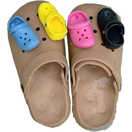 

PIKADINGNIS Clogs Garden Shoes Mesh Slippers Sandals Outdoor Slippers Unisex Summer Beach Shoes Mini Garden Shoes