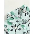 thumbnail image 5 of Caoirhny Infant Baby Boys Romper Cow Head Print Turn-Down Collar Short Sleeve Western Style Jumpsuits Summer Newborn Bodysuits, 5 of 8