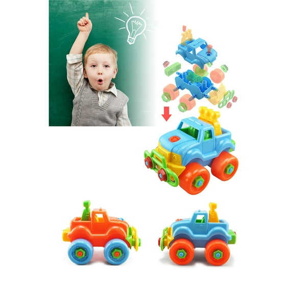 DEEPCRAFF Go Kart Shape Toy Plastic 2Pcs 6.3x3.9x2.8in