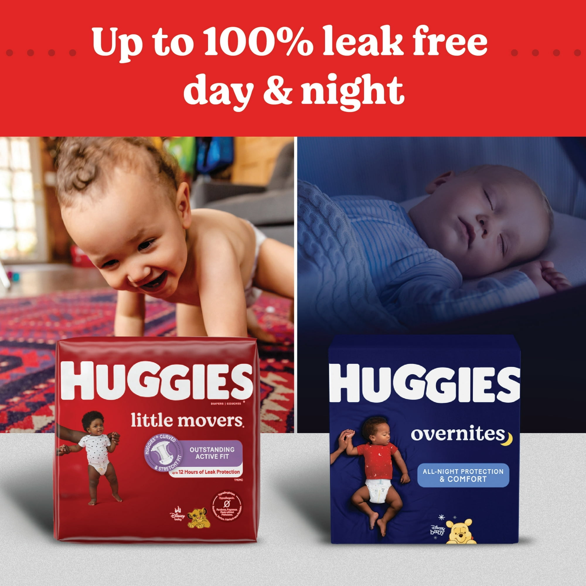 Huggies Little Movers Baby Diapers, Size 3 (16-28 lbs), 50 Count (Select for More)