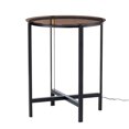 thumbnail image 2 of SEI Meubles Sandrille Table d'Extrémité Ronde W / Éclairage LED, 2 of 3