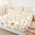 thumbnail image 3 of Homewish Vibrant Cherry Blossoms Queen Sheet Sets, Kawaii Cute Cartoon Flat Sheet, Teens Kids Girl Women Queen Fitted Sheet, Lightweight Room Decor, 4pcs, 3 of 7