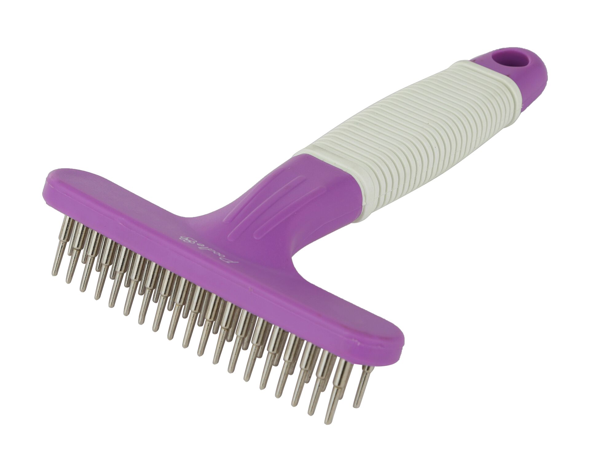 Poodle Pet Dog Grooming Rake Dematting Tool with Stainless Steel