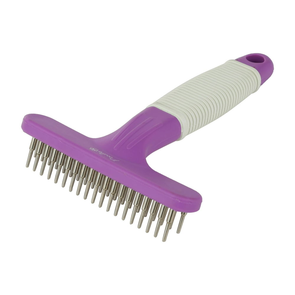 Poodle Pet Dog Grooming Rake Dematting Tool with Stainless Steel