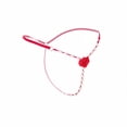 thumbnail image 4 of Homenesgenics Underwear for Women Plus Size Women's Erotic Lingerie Rose Pearl Massage Thong Low Waist Transparent Temptation T Pants Underwear Red One Size, 4 of 5