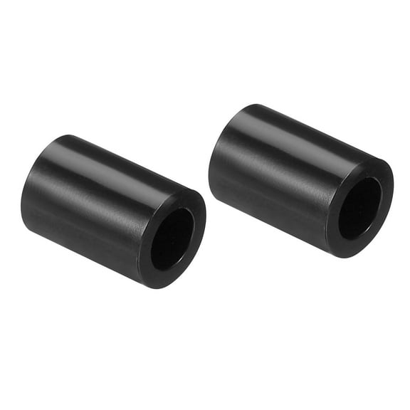 Uxcell Round Spacer Washer, 200 Pack Nylon 4.2mm ID x 7mm OD x 10mm L for M4 Screws Block, Black