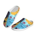 thumbnail image 2 of Picia Colorful Cats Pattern Art for Women's Lamb-hug Comfy Fleece House Slippers Memory Foam, Slip-on House Shoes Indoor Outdoor-44/45, 2 of 7