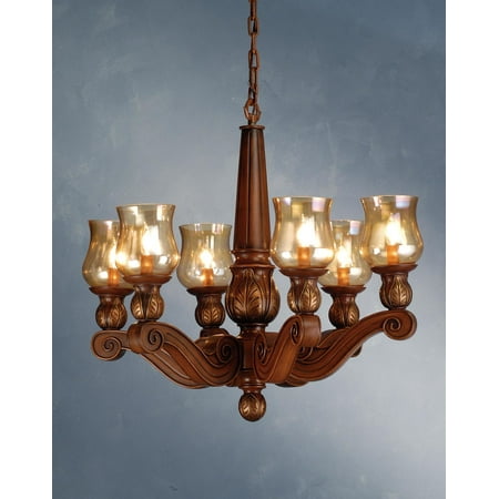 - Meyda Tiffany 71471 6-Light Up Lighting Chandelier from the Kendall Collection