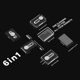 thumbnail image 4 of Cepillo de limpieza 6 en 1 para ordenador portátil juego de Likrtyny limpieza de Audífonos compatible con Bluetooth herramientas de limpieza para micrófono y Airpods 19, 4 of 6