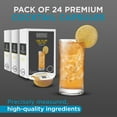 24Pack Whiskey Lovers Mixer Capsules for Cocktail Machine Home Bar