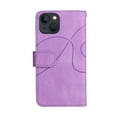 thumbnail image 3 of YEYKX for iPhone 13 Wallet Phone Case with 9 Card Holder Zipper Pocket, Magnetic Closure Premium Folio PU Leather Flip Case with Wrist Strap for iPhone 13 6.1inch,Purple,For iPhone 13, 3 of 8