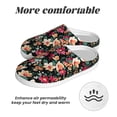 thumbnail image 6 of Disketp Many Kind Of Flowers Women's Men's Slippers Plush Slip-On House Slipper for Winter Indoor Soft Cushion Non-slip Fluffy Slides Slippers-37/38, 6 of 7