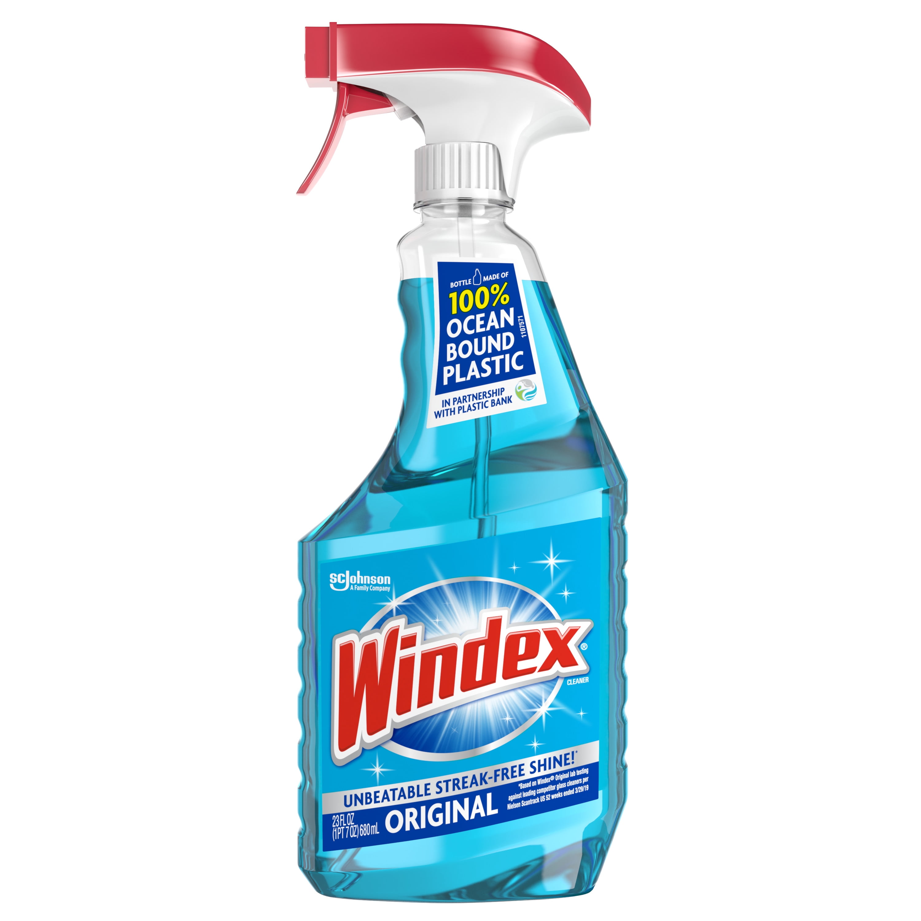 Windex Glass Cleaner Spray Bottle, Original Blue, 23 fl oz Walmart