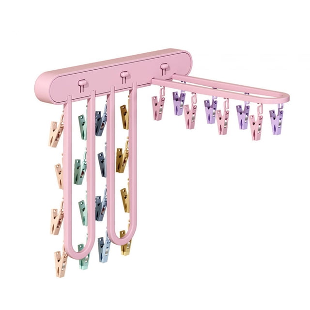 GROWTH TANK Sock Drying Hanger Rack Clothespin Drip Drying Hanger Easy to Clean Foldaway 024