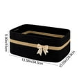 thumbnail image 3 of Chanana Large Woven Storage Basket with Handles for Nursery Living Room Shelves, Bow Basket for Gifts Empty with Gift Bags and Ribbons for Showers Pet Toy Bin - Black, 3 of 6