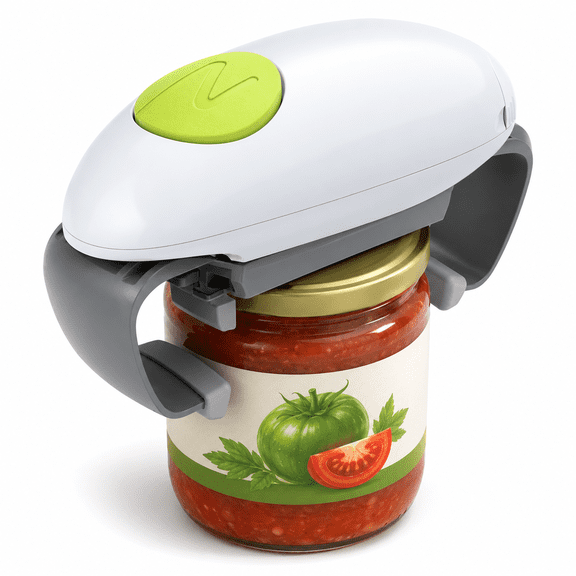 Electric Jar Opener for Weak Hands,One Touch Jar Opener Easy Open Any Can Size,Automatic Jar Opener