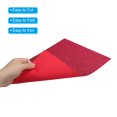 thumbnail image 4 of Unique Bargains Soft Felt Sheets Glitter Rose Red 11.8 x 7.8 Inch 12 Pcs, 4 of 6