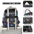 thumbnail image 3 of FORMRS Mini Backpack Purse for Women Travel Daypack Casual Shoulder Bag, Dark Blue Christmas, 3 of 7