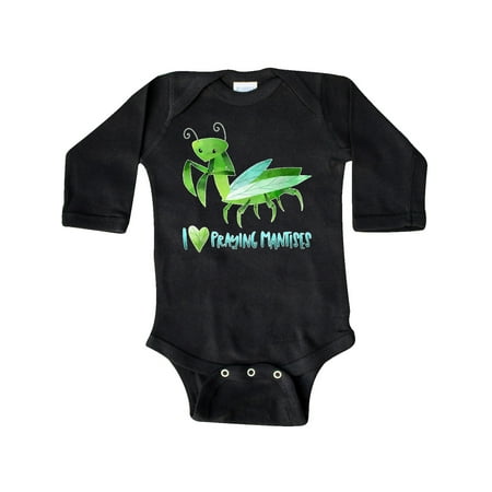 

Inktastic I Love Praying Mantises Gift Baby Boy or Baby Girl Long Sleeve Bodysuit