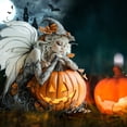 thumbnail image 2 of Fairy Flower Pot Decor - Planter Pots Decor for Home or Garden, Thanksgiving Halloween Pumpkin Fairy Statue Decor, Halloween Pumpkin Witch Statue for Home, Garden, Outdoor and Indoor, 2 of 6
