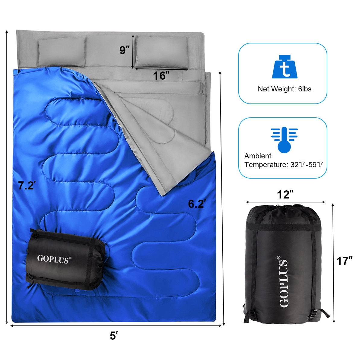 Double sleeping bag walmart sale