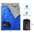 thumbnail image 6 of Goplus  Double 2 Person Sleeping Bag Waterproof w/ 2 Pillows Camping Queen Size XL, 6 of 10