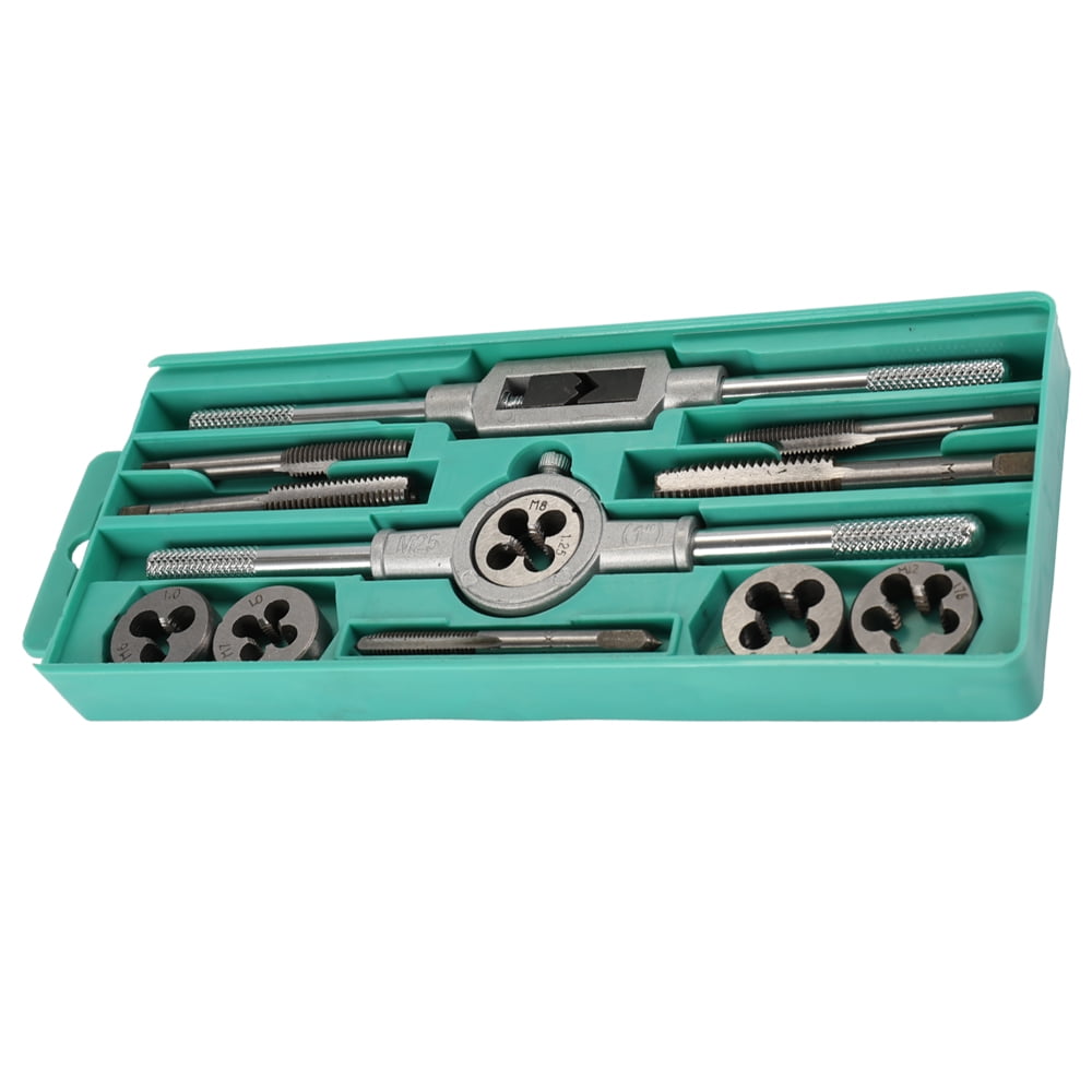 Alloy Steel Tap and Die Set with Adjustable Wrench Twisted Hand Tools