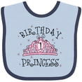 thumbnail image 3 of Inktastic Tiara 1st Birthday Princess Girls Baby Bib, 3 of 4