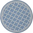 thumbnail image 1 of Safavieh Tapis d'Intérieur et d'Extérieur Bleu - Rond 7 Pieds10 Pouces, 1 of 5