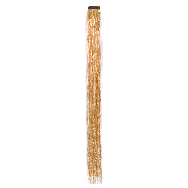 Extensiones Oropel Brillante Pinza para El