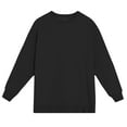 thumbnail image 4 of Mens Crewneck Sweatshirts Casual Long Sleeve Shirts Boys Basic Solid Color Pullover Side Slit Comfort Athletic Workout No Hood Sweatshirt Tops, 4 of 4