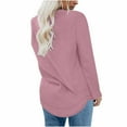 thumbnail image 5 of gakvbuo Sweatshirts for Women Crewneck Casual Long Sleeve Pullover Tops Blouse Shirts Fall Tunic Tops, 5 of 6