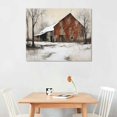 thumbnail image 2 of JRXY Farmhouse Fall Wall Art Country Vintage Rustic Canvas Paintings Living Room Home Decor Large Barn Artwork 20x16in, 2 of 4