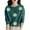 Blackish Green, variant on Women's Embroidered Beaded 3D Floral Sweater, Machine Knit Crewneck Pullover, Dimensional Floral Applique Blouse, Elegant Floral Embroidery Top, Holiday Party Sweater for Women Wine S
